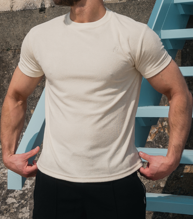 Ecru Towelling T-Shirt